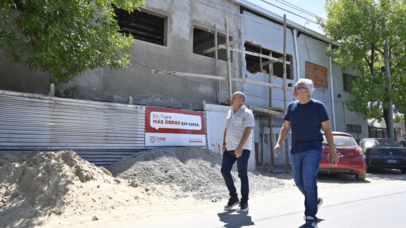 Julio Zamora inspeccionó la remodelación integral de la Escuela Técnica N° 2 de Ricardo Rojas